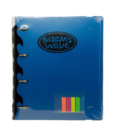 Carpeblock Din A4 Ocean’s Wave azul oscuro con regalo