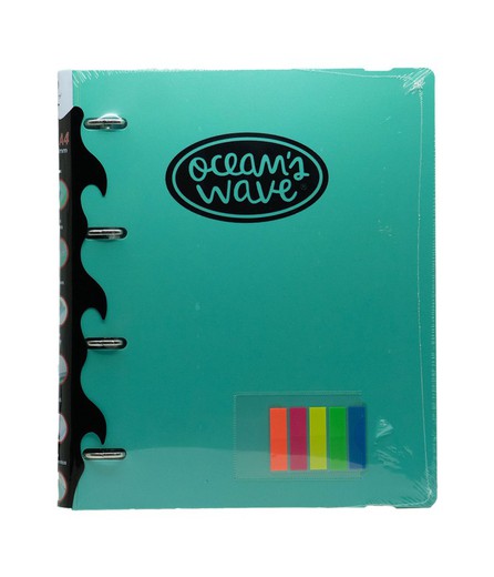 Carpeblock Din A4 Ocean’s Wave verde pastel con regalo