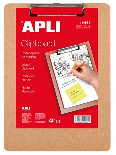 Clipboard A4 Madera