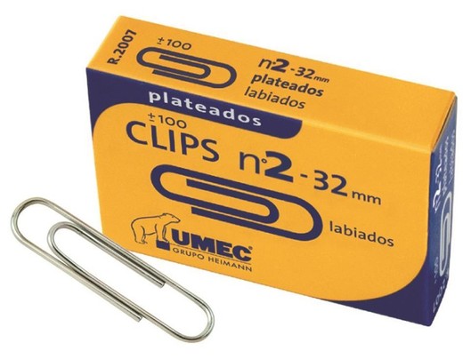 Clips metálicos plateados