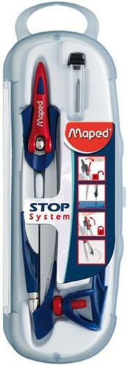 Compás escolar stop system de maped