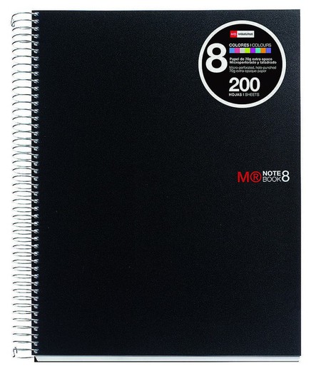 Caderno de notas de miquel ríus. 200 folhas