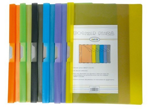 Dossier pinza metálica sweetcolor. 6 colores