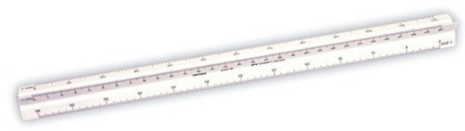 Escalímetro triangulares 30cm, calidad normal