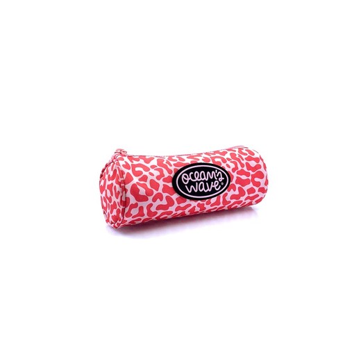 Estuche Redondo Animal Print Rosa