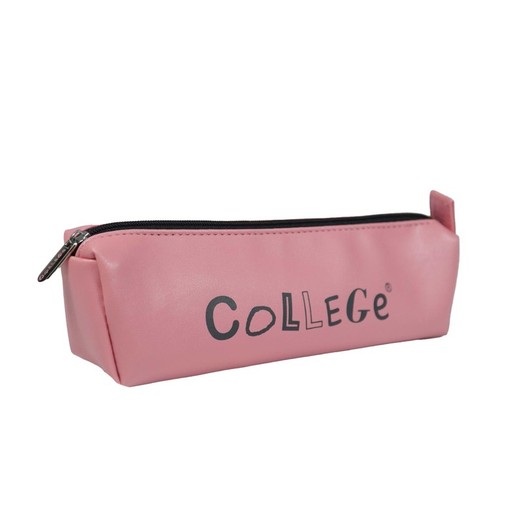 Estuche triangular COLLEGE Rosa