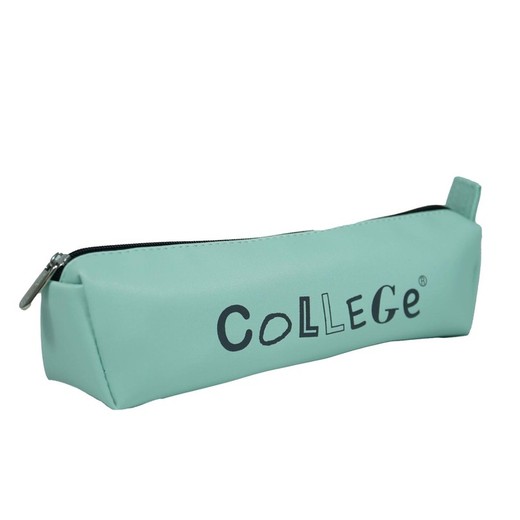 Estuche triangular COLLEGE Verde Pastel