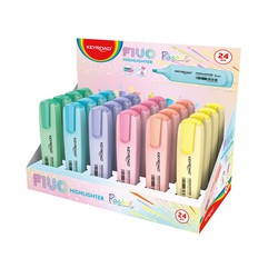 Expositor 24 rotuladores fluorescentes pastel Keyroad