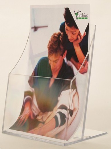 Exibição de folheto de mesa de plástico