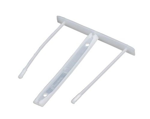 Fastener de plástico clip (80 mm) Blanco 100ud