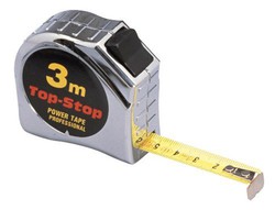 Flexómetro top-stop. Disponible en 3 y 5 m.