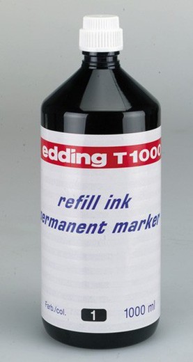 garrafa de 1000ml. edding tinta permanente