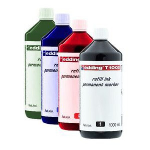 garrafa de 1000ml. edding tinta permanente