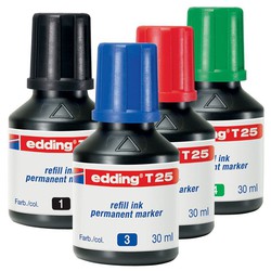 garrafa de 30ml. edding tinta permanente