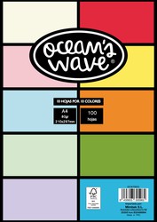 Paquete de 100 hojas 80gr. con 10 colores distintos. Ocean's Wave