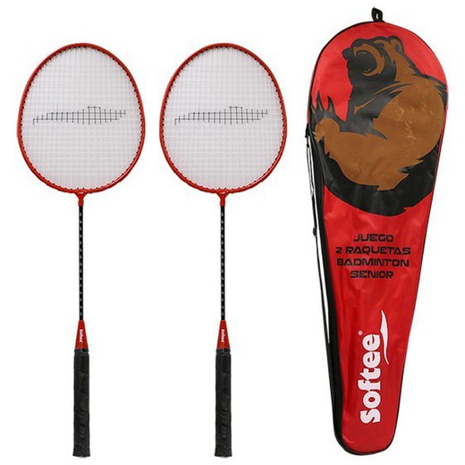Conjunto de 2 raquetes de badminton sénior