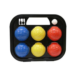 Jeu de pétanque avec 6 boules pvc