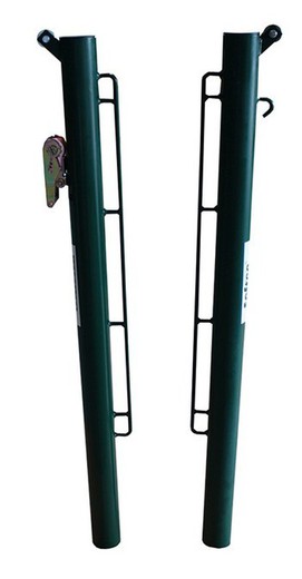 Conjunto de postes de metal de 8 cm de diâmetro para tênis