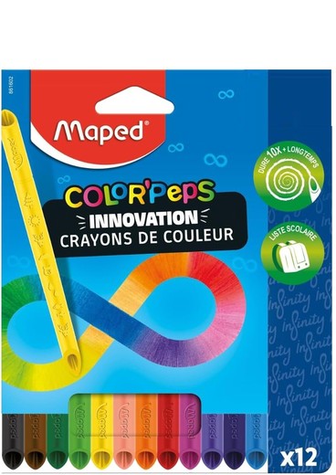 Lápices Color Peps Ininity caja de 12 unidades