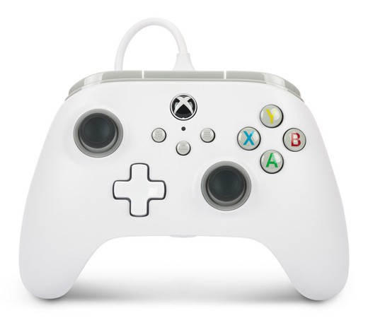 Mando con cable PowerA para Xbox Series X|S - Blanco
