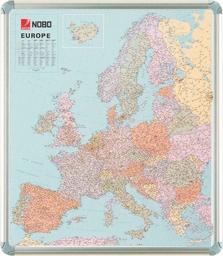 mapa da europa magnética nobo