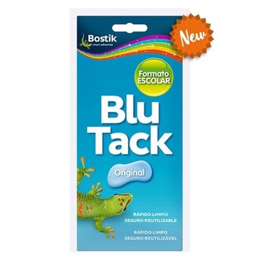 Masilla adhesiva Blu-tack Masilla original Formato maxi escolar 90g