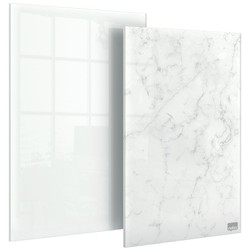 Pack de dos mini blocs de notas de pizarra blanca de cristal  Nobo 230x152 mm