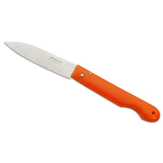 Couteau de poche Arcos 85 mm avec lame et manche orange