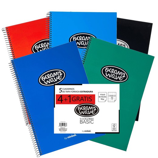 Pack 4+1 carnets Ocean's Extra Hard Cover