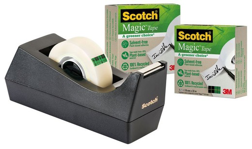 Pack 9 scotch magic 900 + dispensador