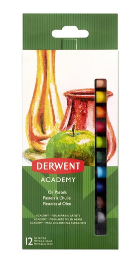 Pack de 12 barras pintura pastel óleo Derwent