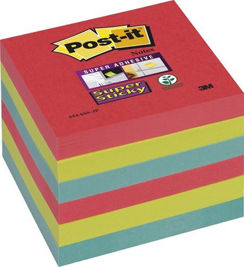 Pack post-it super sticky colores bora bora