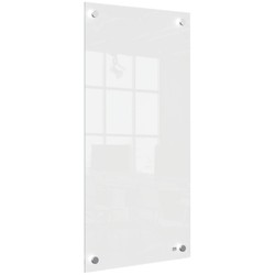 Panel de pizarra blanca de cristal pequeño Nobo 300x600 mm