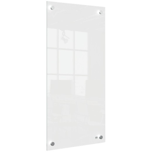 Panel de pizarra blanca de cristal pequeño Nobo 300x600 mm