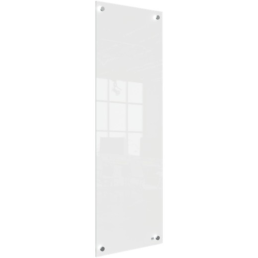Panel de pizarra blanca de cristal pequeño Nobo 300x900 mm