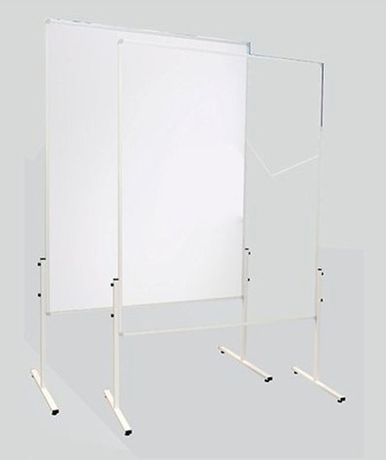 Panel separador de pizarra de cristal blanco