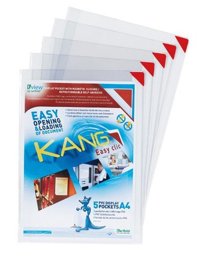 Pack de 5 capas kang easy clic din a-4
