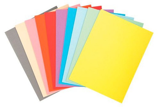 Paquete de 100 subcarpetas color foldyne a4 170 grs.
