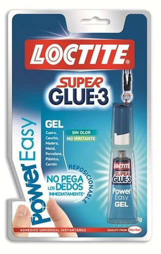 Pegamento super glue3 de 3grs. Power easy gel