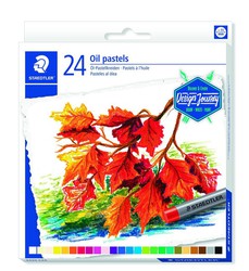 tintas pastel staedtler Caixa 24 cores.