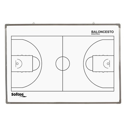 Pizarra magnética para baloncesto de 60 x 90 cm