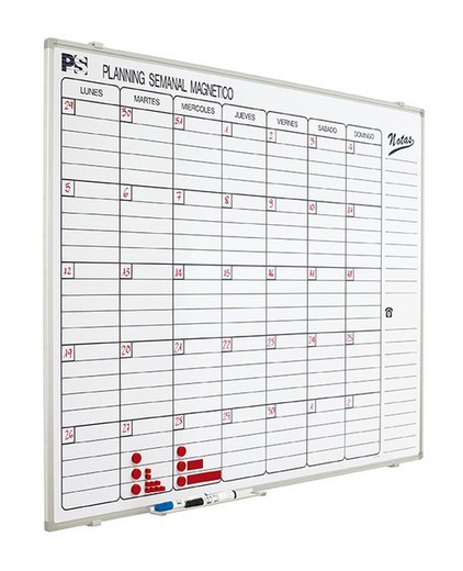Planning mensual magnético de 90 x 120 cm