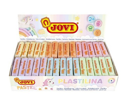 Plastilina pastel jovi en caja de 30 pastillas