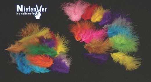 Conception de collage de plumes colorées