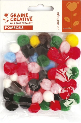 Pompones 15mm 50 unidades