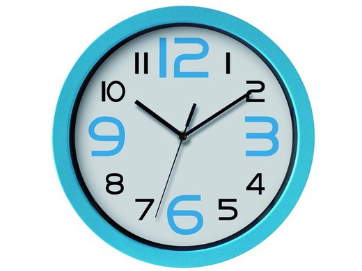 Horloge de bureau 30 cm. Bleu