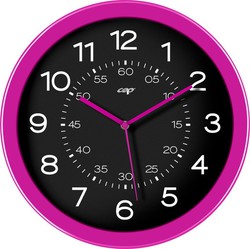 Reloj de pared analógico rosa