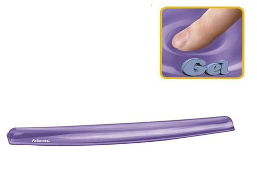 Repose-poignet pour clavier en cristal de gel violet