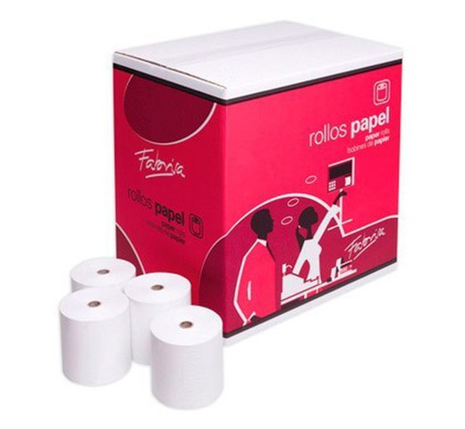Rouleau de papier thermique 80 x 60 mm sans bisphénol A BPA en pack de 8 unités