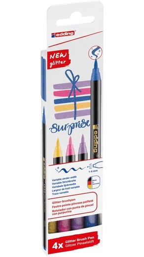 Edding 1340 Brushpen PK4 Cartouche de marqueur